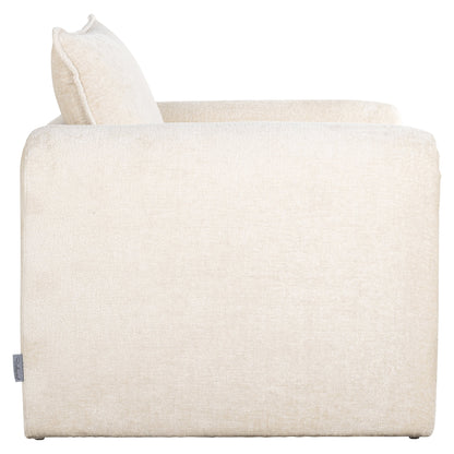 Richmond Interiors Sessel Sandro white chenille (Bergen 900 white chenille) Polstersessel Richmond Interiors