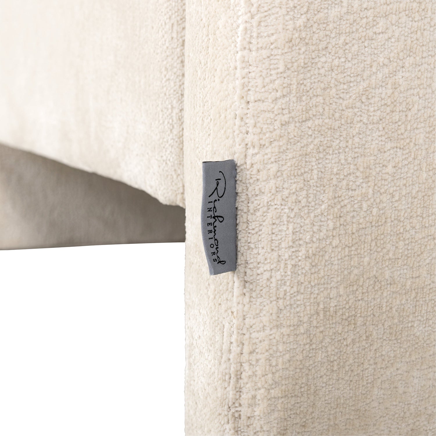 Richmond Interiors Sessel Sandro white chenille (Bergen 900 white chenille) Polstersessel Richmond Interiors