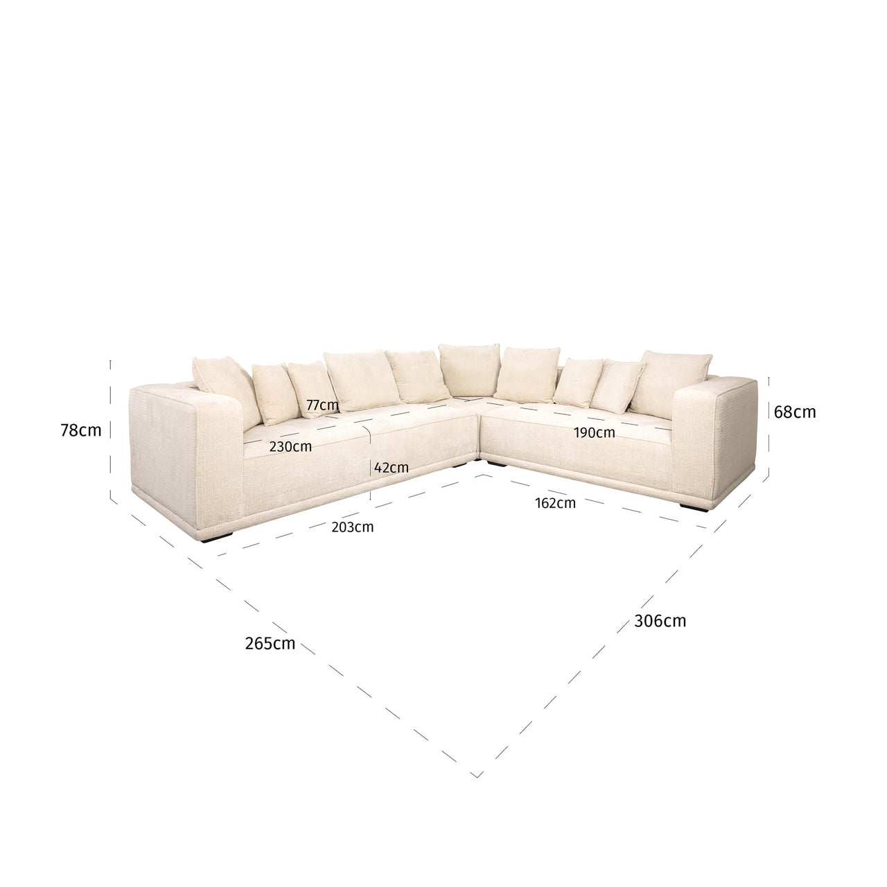 Richmond Interiors Sofa Lusso niagara beige Sofa Richmond Interiors