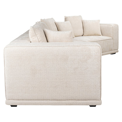 Richmond Interiors Sofa Lusso niagara beige 4-seater Sofa Richmond Interiors