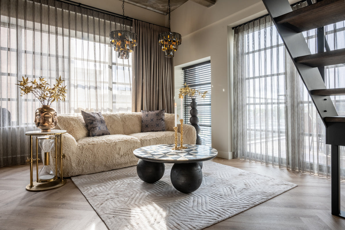 Richmond Interiors Beistelltisch Tempus gold Richmond Interiors