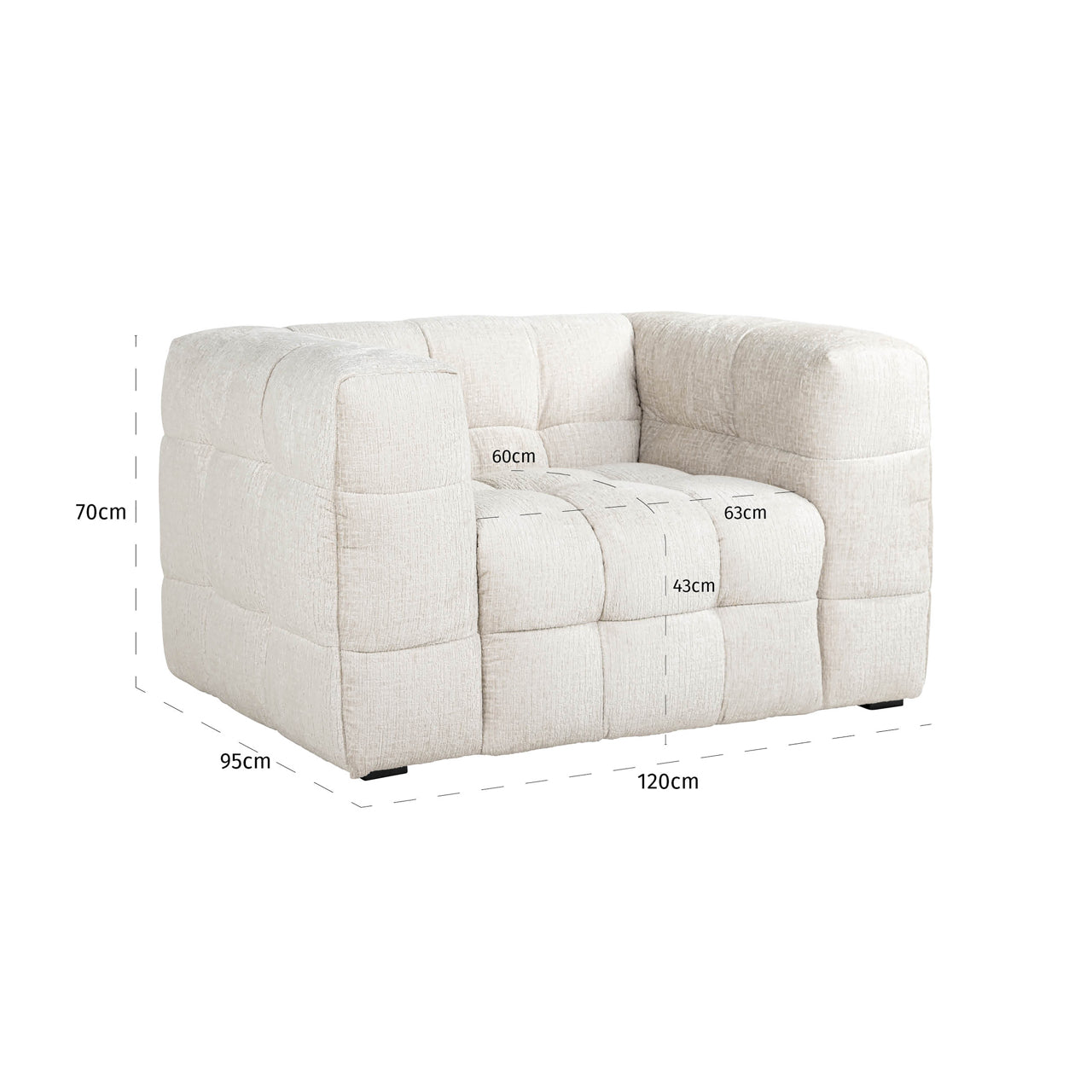 Richmond Interiors Lounge Stuhl Merrol cream fusion fire retardant Lounge Stuhl Richmond Interiors