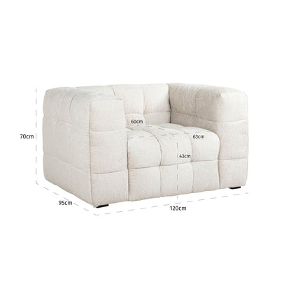 Richmond Interiors Lounge Stuhl Merrol cream fusion fire retardant Lounge Stuhl Richmond Interiors