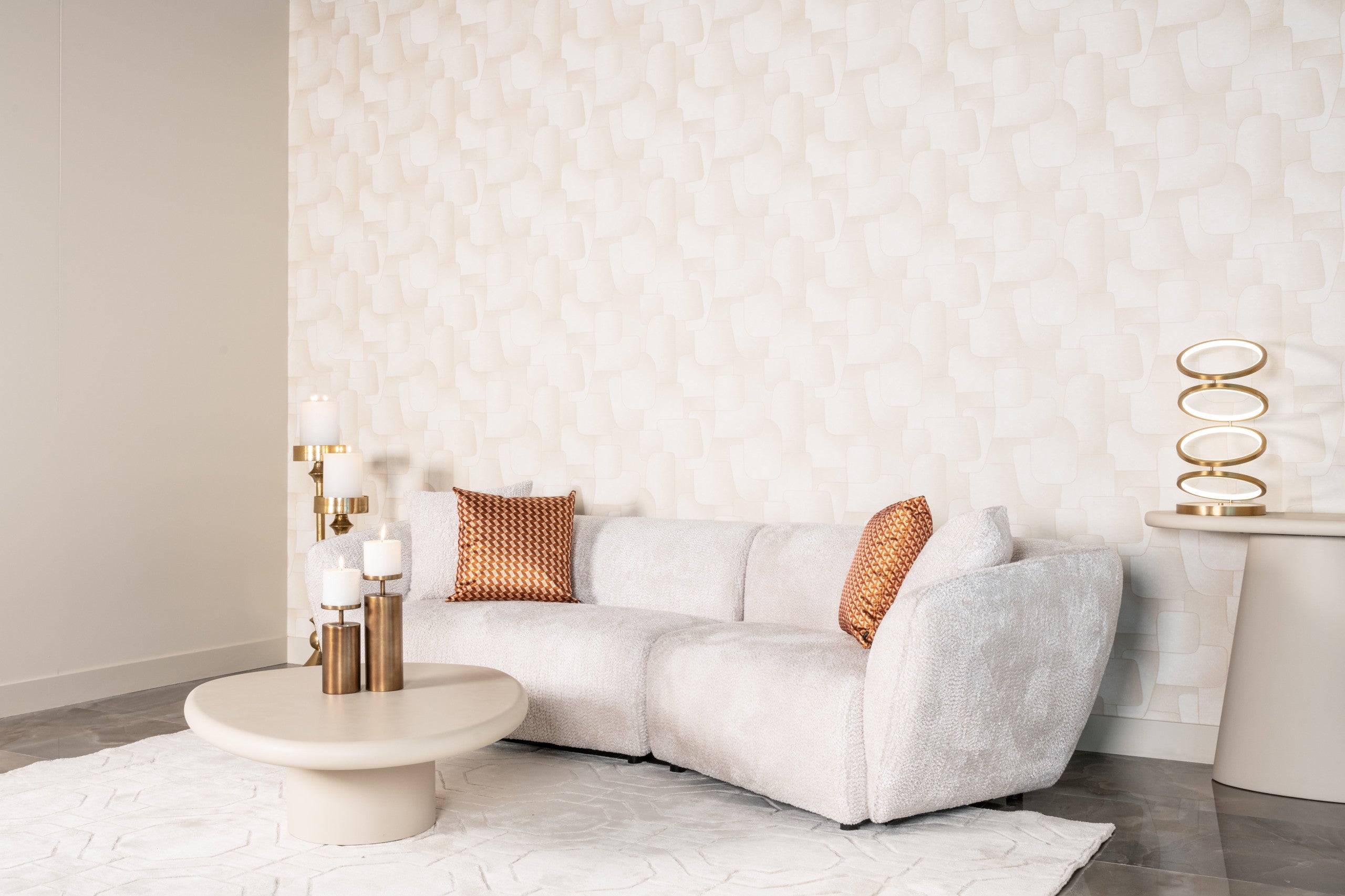 Richmond Interiors Couchtisch Clayton beige 110x90 Couchtisch Richmond Interiors