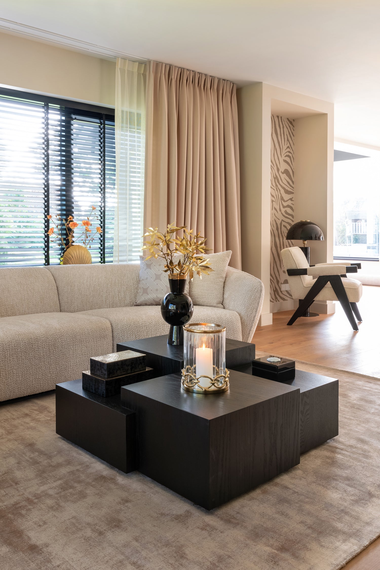 Richmond Interiors Couchtisch Lennox dark coffee