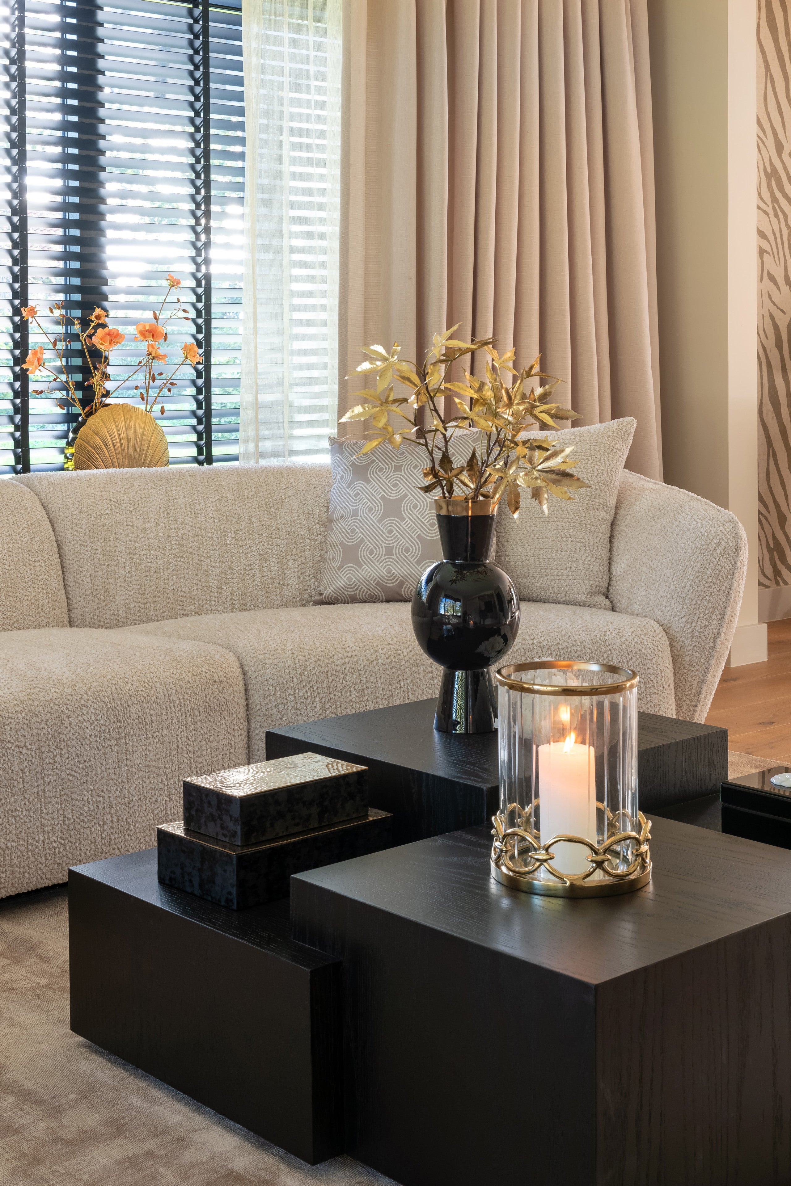 Richmond Interiors Couchtisch Lennox dark coffee