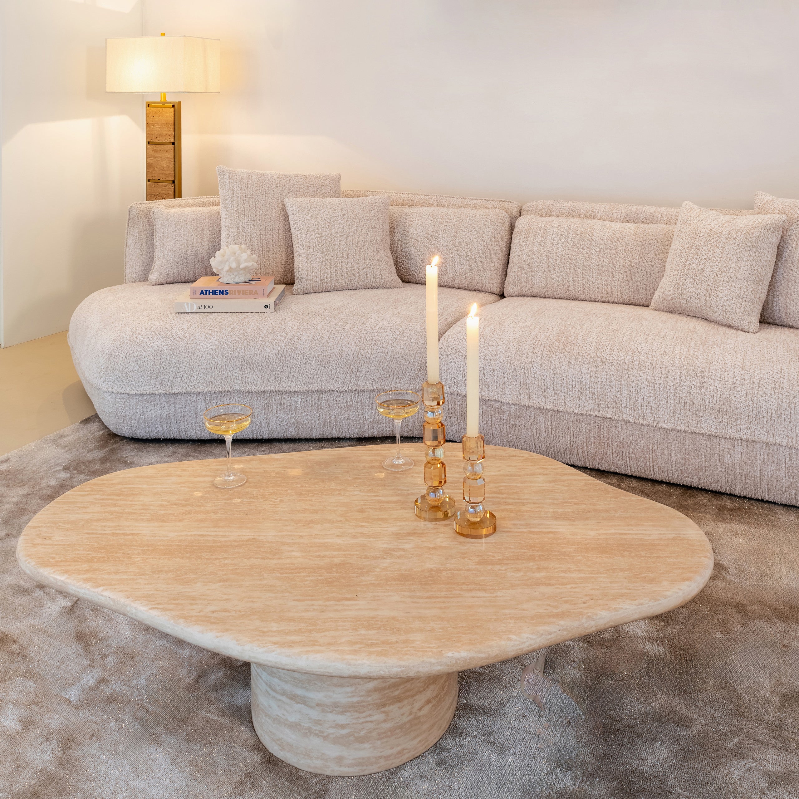 Richmond Interiors Couchtisch Fictus beige 130