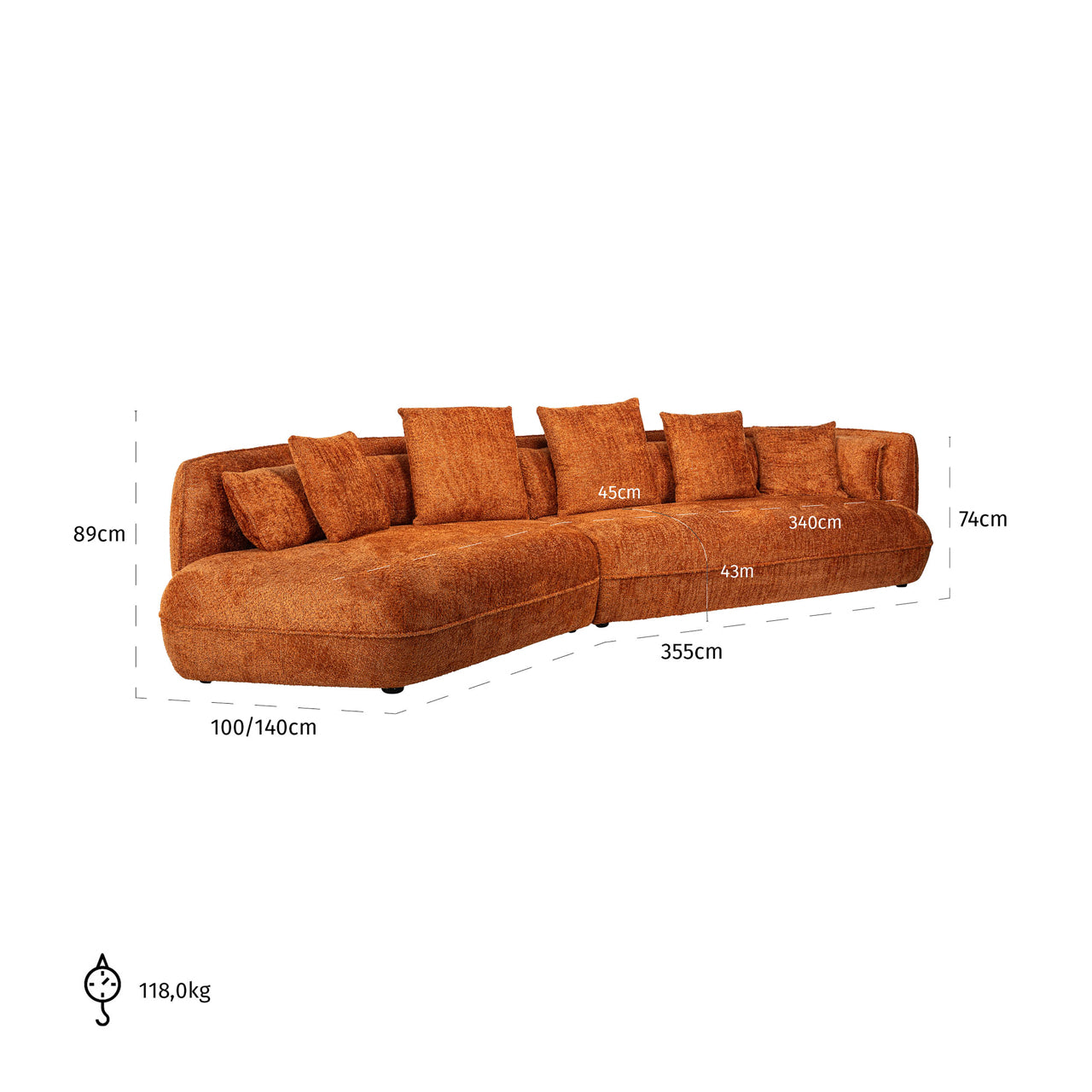 Richmond Interiors Sofa Rodina lovely pumkin Sofa Richmond Interiors