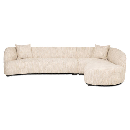 Richmond Interiors Sofa Pandora beige angora lounge right Sofa Richmond Interiors