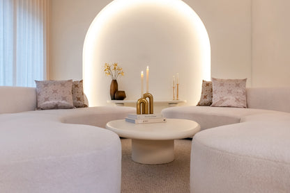 Richmond Interiors Couchtisch Bloomstone white 110x90 Couchtisch Richmond Interiors