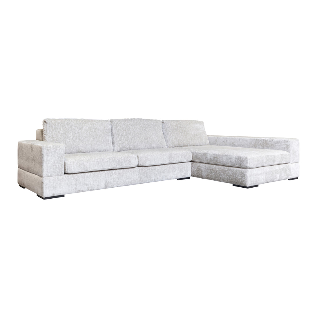 Richmond Interiors Sofa Pasha pearl island 3-seater + lounge right fully upholstered Sofa Richmond Interiors