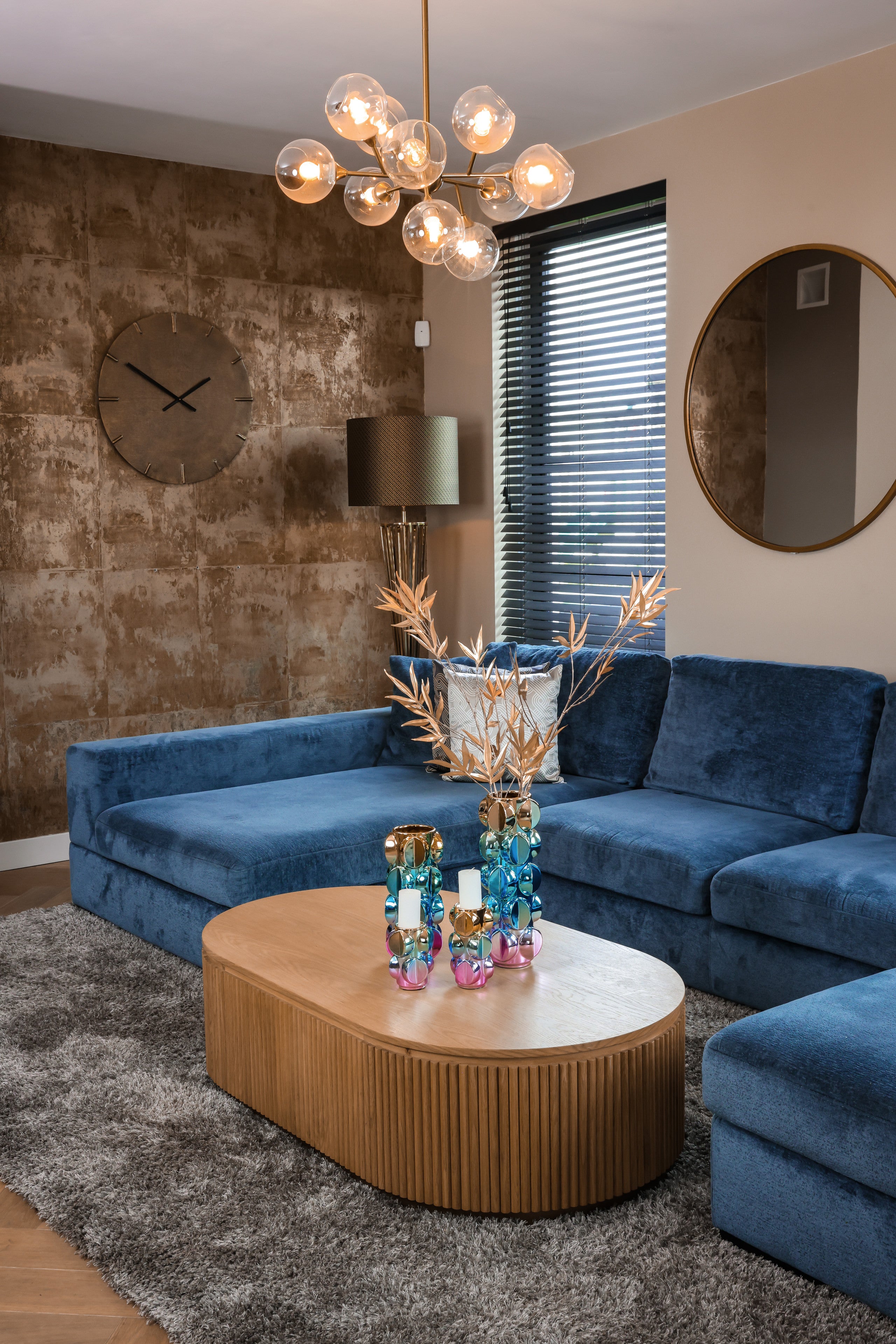 Richmond Interiors Uhr Zane gold Uhr Richmond Interiors