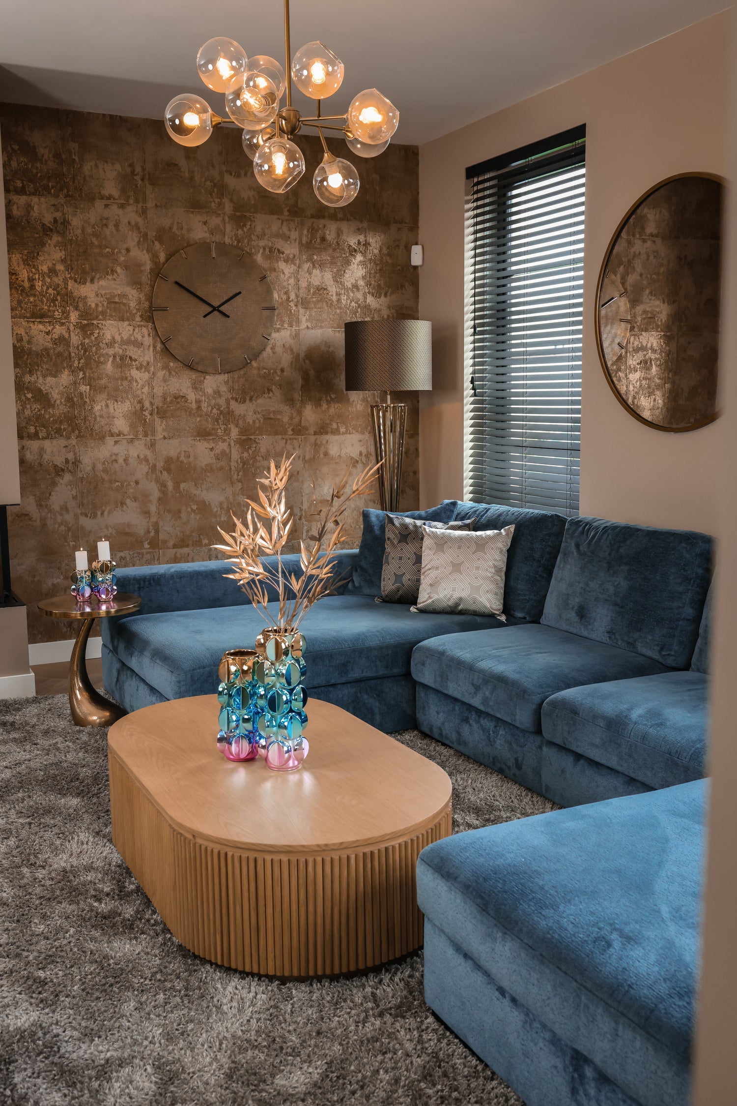 Richmond Interiors Spiegel Maeron gold 70Ø Spiegel Richmond Interiors