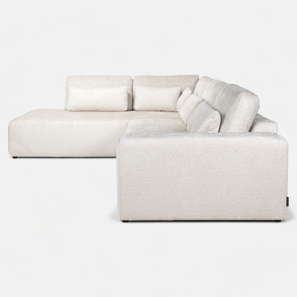 Richmond Interiors - Couch Lund 3 Sitzer + Ottomane links cream fusion 4-Sitzer Sofa Richmond Interiors