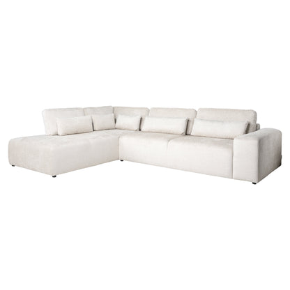 Richmond Interiors - Couch Lund 3 Sitzer + Ottomane links cream fusion 4-Sitzer Sofa Richmond Interiors