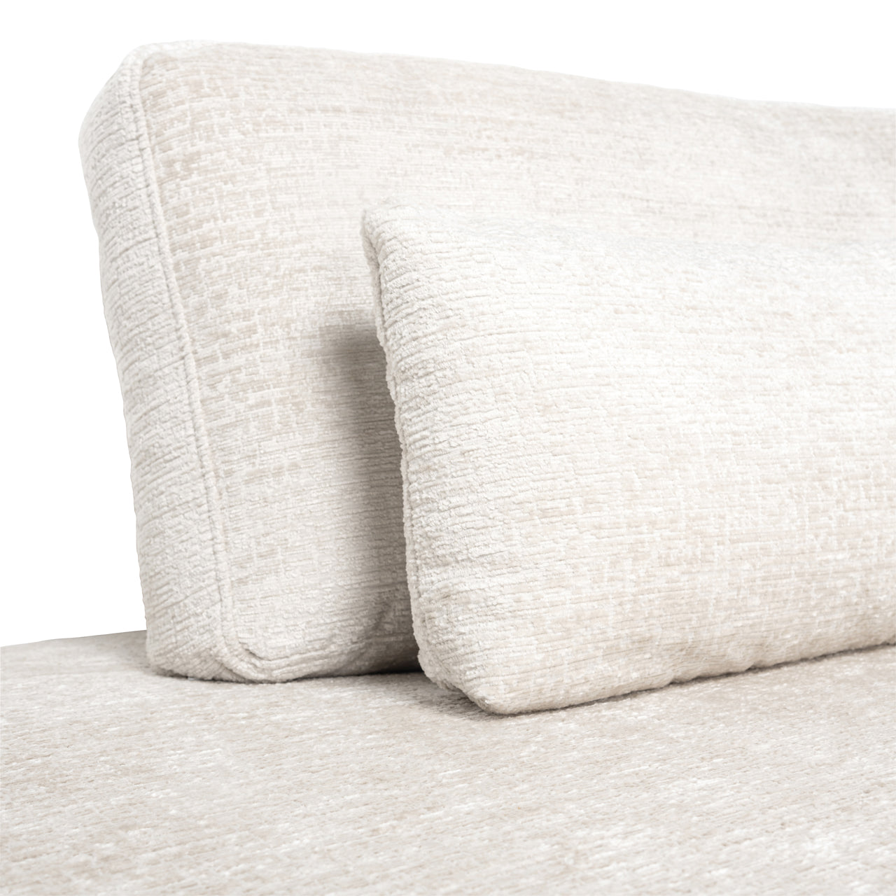 Richmond Interiors Sofa Lund cream fusion 3-seater + ottoman left Sofa Richmond Interiors