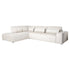 Richmond Interiors Sofa Lund cream fusion 3-seater + ottoman left Sofa Richmond Interiors