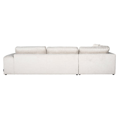 Richmond Interiors Sofa Lund cream fusion 3-seater + ottoman left Sofa Richmond Interiors