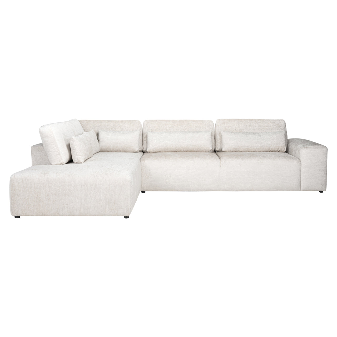 Richmond Interiors Sofa Lund cream fusion 3-seater + ottoman left Sofa Richmond Interiors