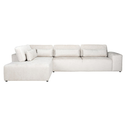 Richmond Interiors Sofa Lund cream fusion 3-seater + ottoman left Sofa Richmond Interiors