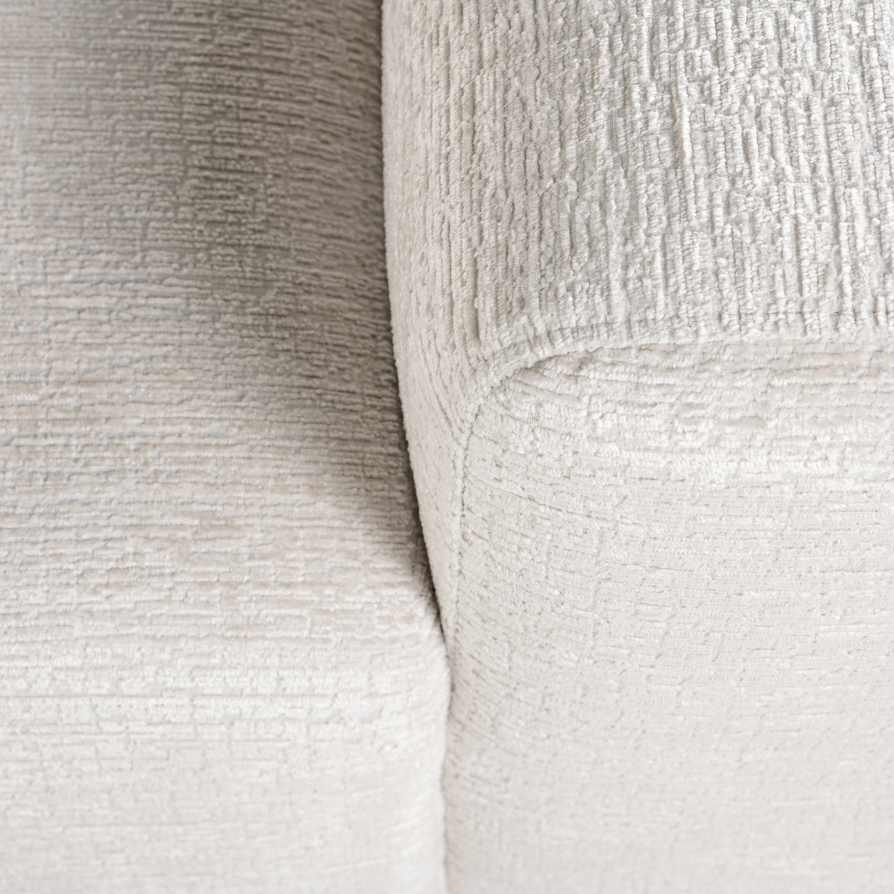 Richmond Interiors Sofa Lund cream fusion 3-seater + ottoman left Sofa Richmond Interiors