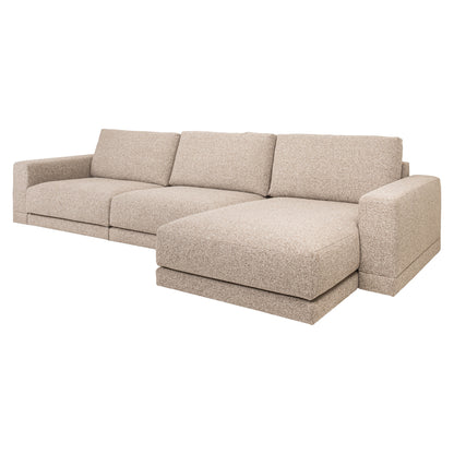 Richmond Interiors Sofa Trentino cayenne brown 3,5-seater + lounge left or right Richmond Interiors