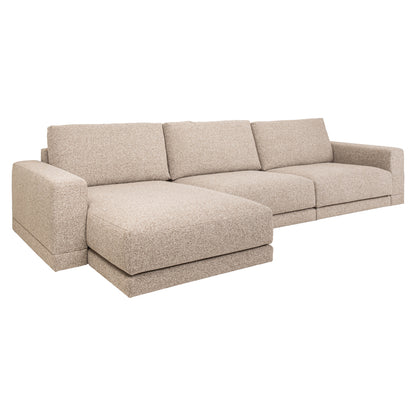 Richmond Interiors Sofa Trentino cayenne brown 3,5-seater + lounge left or right Richmond Interiors