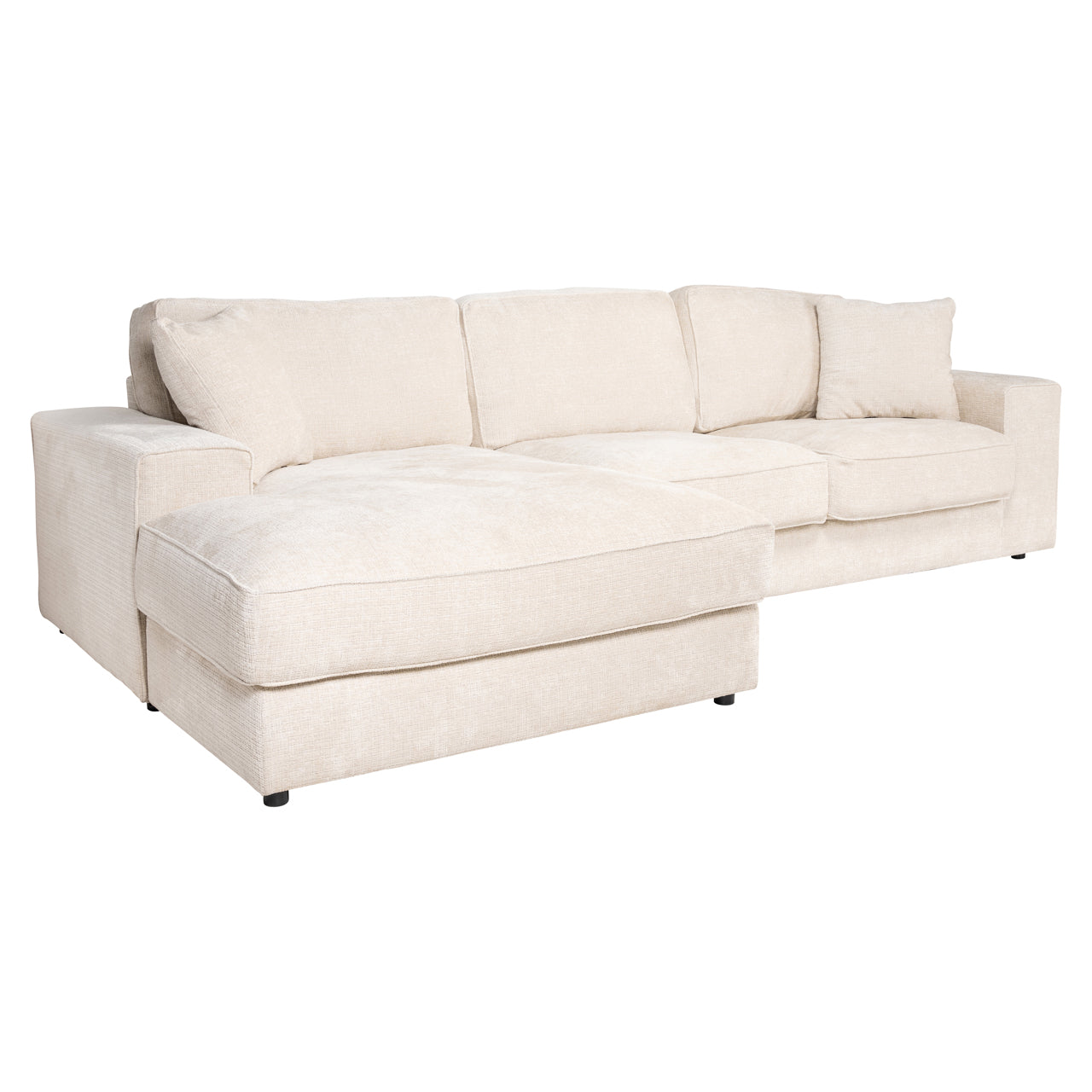 Richmond Interiors Sofa Santos niagara beige 2,5-seater + lounge left Sofa Richmond Interiors