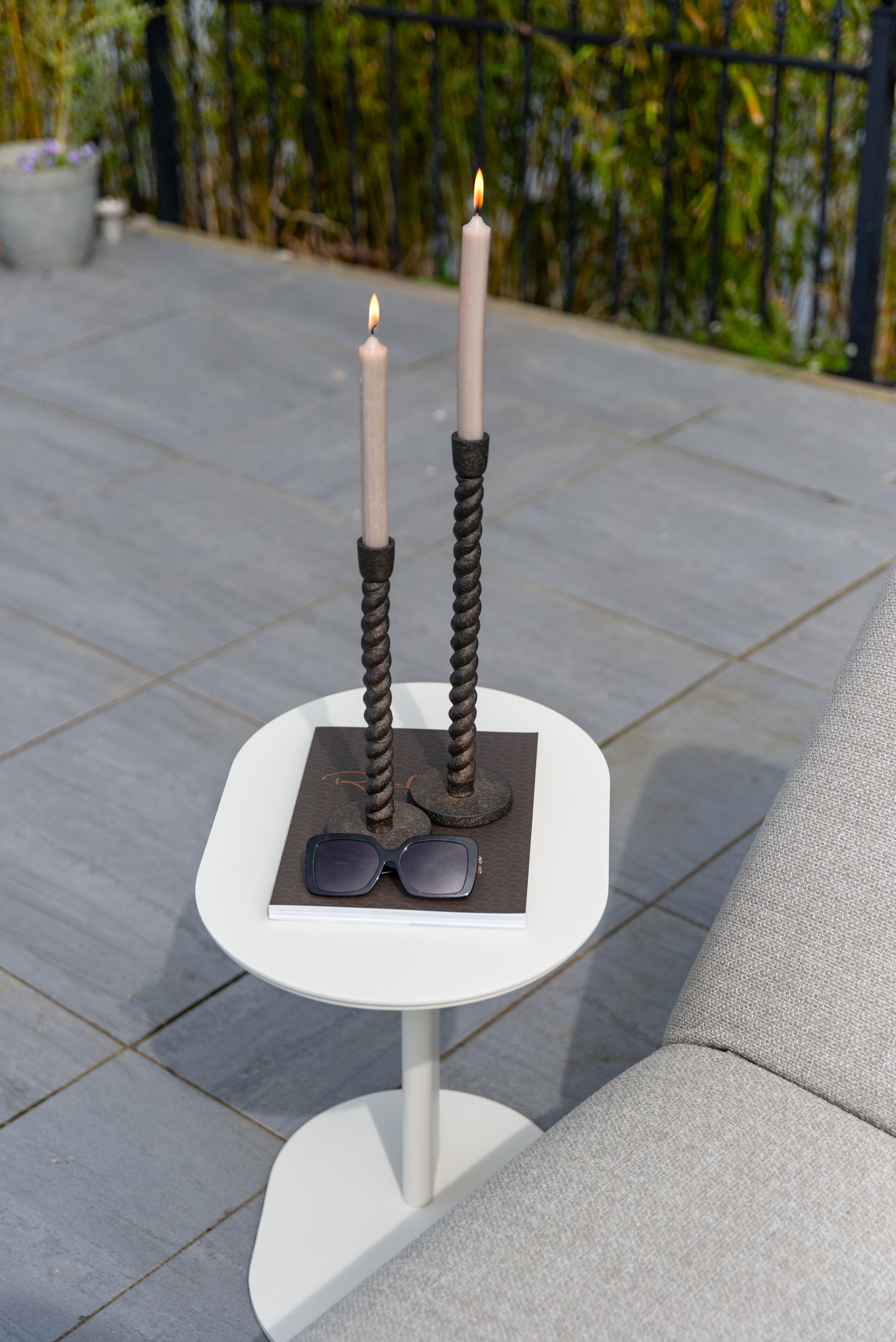 Richmond Interiors Outdoor Beistelltisch Quinn light beige Outdoor Beistelltisch Richmond Interiors