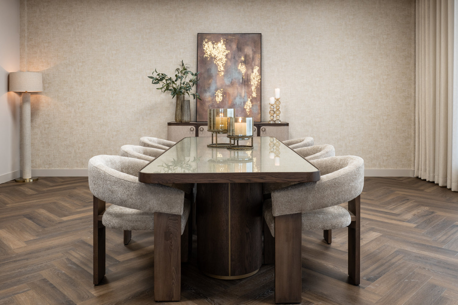 Richmond Interiors Windlicht Ropia brass antique large Windlicht Richmond Interiors