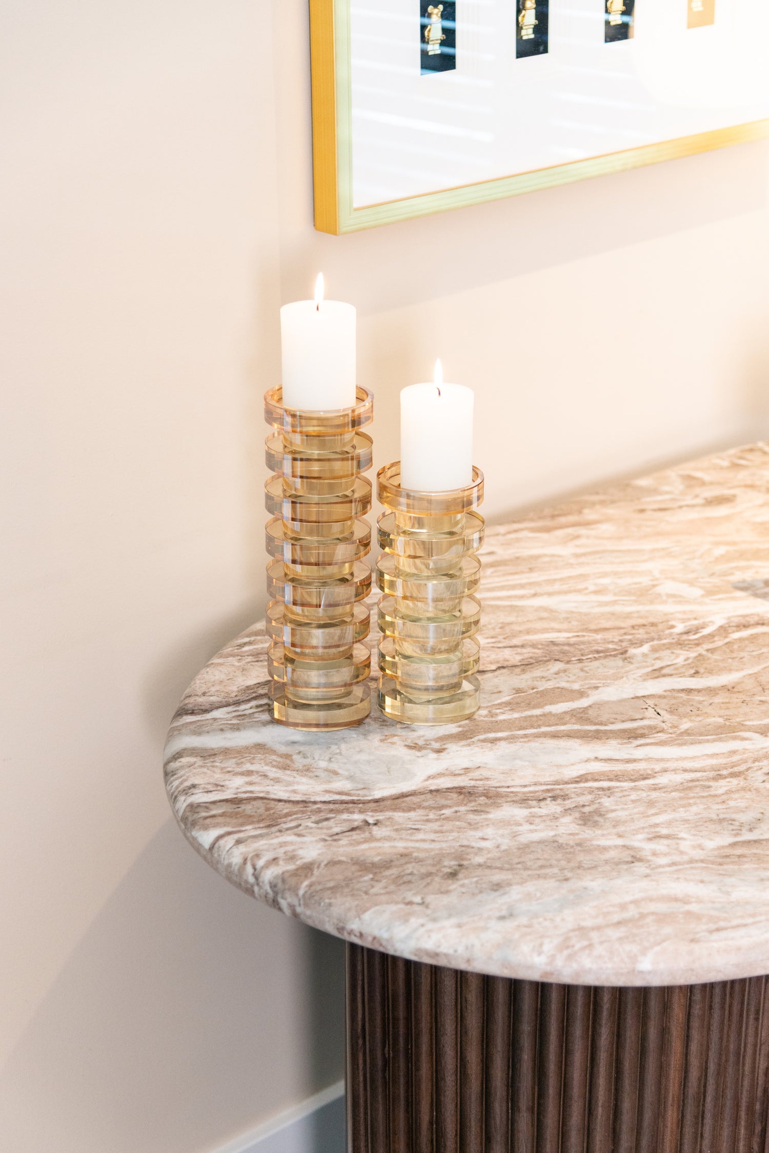 Richmond Interiors Kerzenhalter Cira amber large Kerzenhalter Richmond Interiors