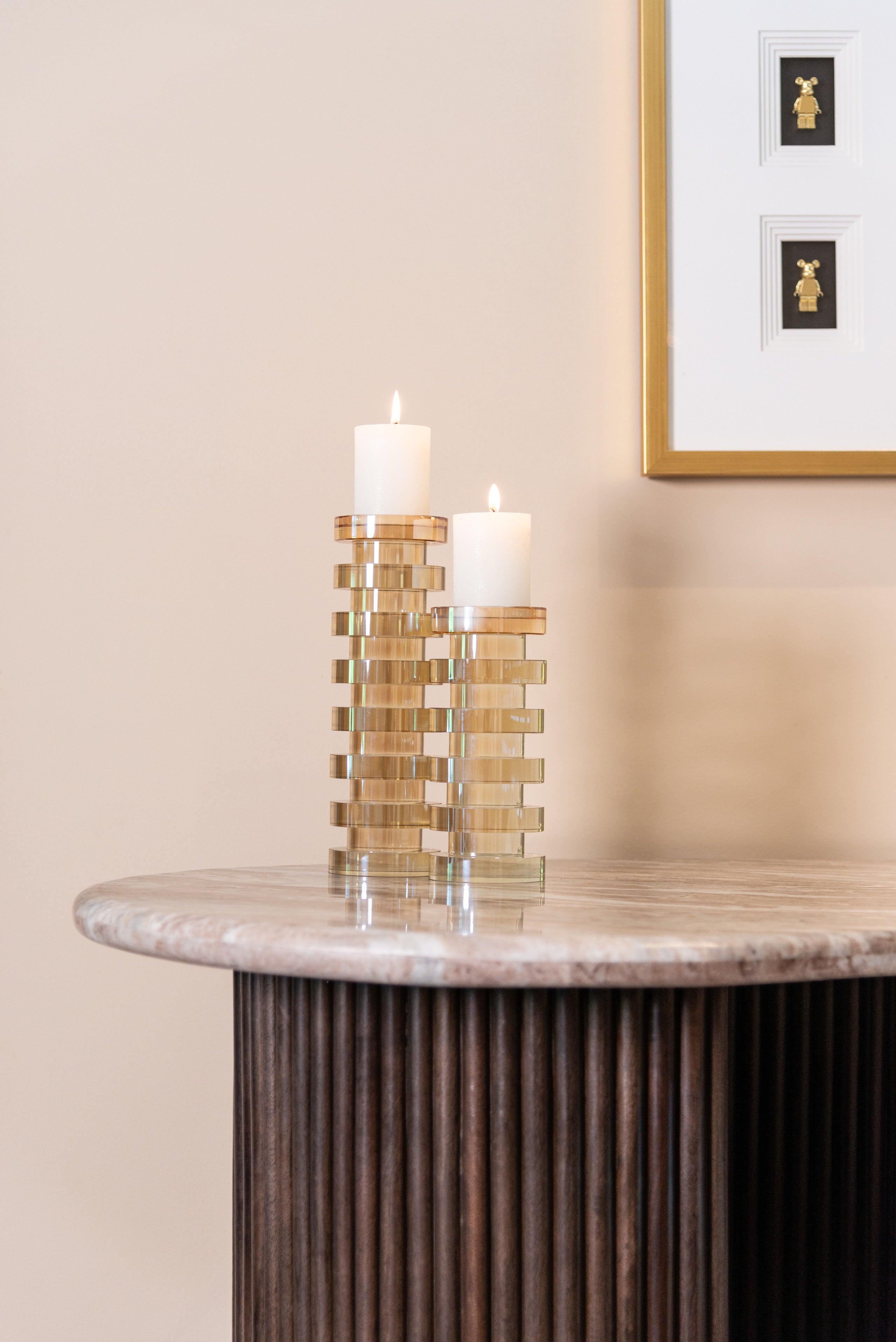 Richmond Interiors Kerzenhalter Cira amber small Kerzenhalter Richmond Interiors