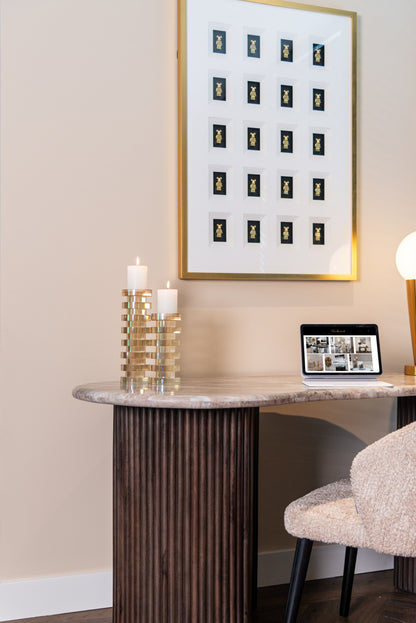 Richmond Interiors Wandkunst Bear black/gold Wandkunst Richmond Interiors