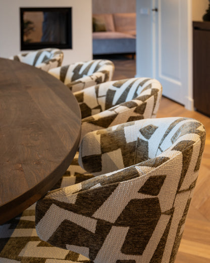 Richmond Interiors Esszimmerstuhl Milly moss graffic swivel Esszimmerstuhl Richmond Interiors