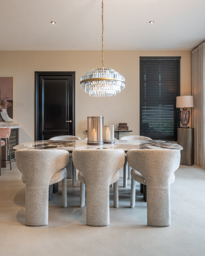 Richmond Interiors Esszimmerstuhl Viola natural linear