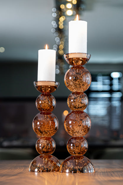 Richmond Interiors Kerzenhalter Jolita brown small Kerzenhalter Richmond Interiors