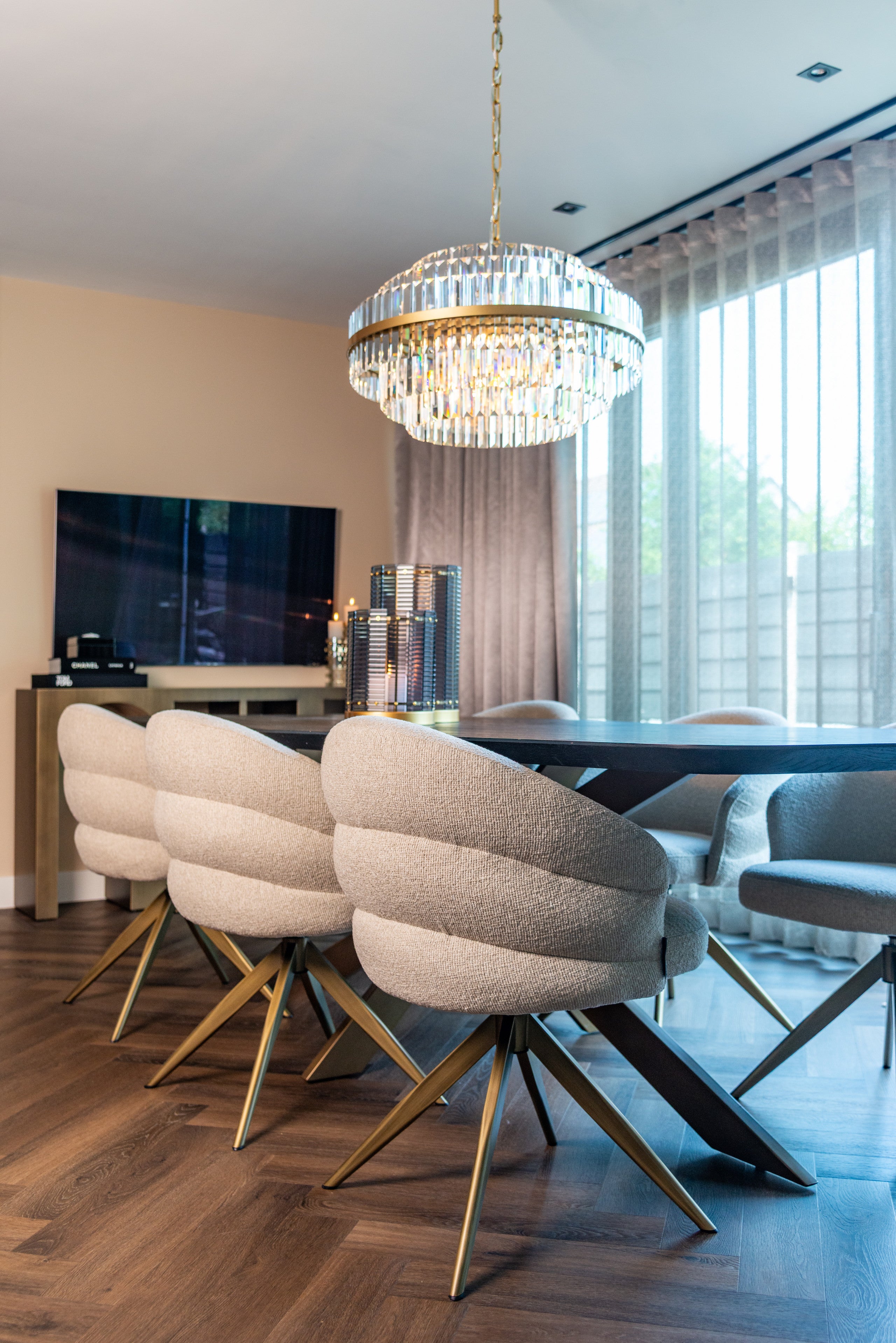 Richmond Interiors Pendelleuchte Desire brushed gold small Pendelleuchte Richmond Interiors