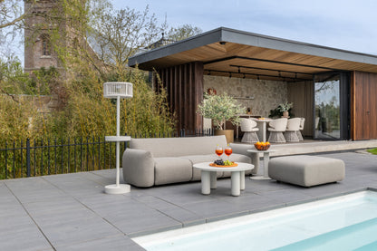 Richmond Interiors Gartencouchtisch Quinn light beige 86Ø Gartencouchtisch Richmond Interiors