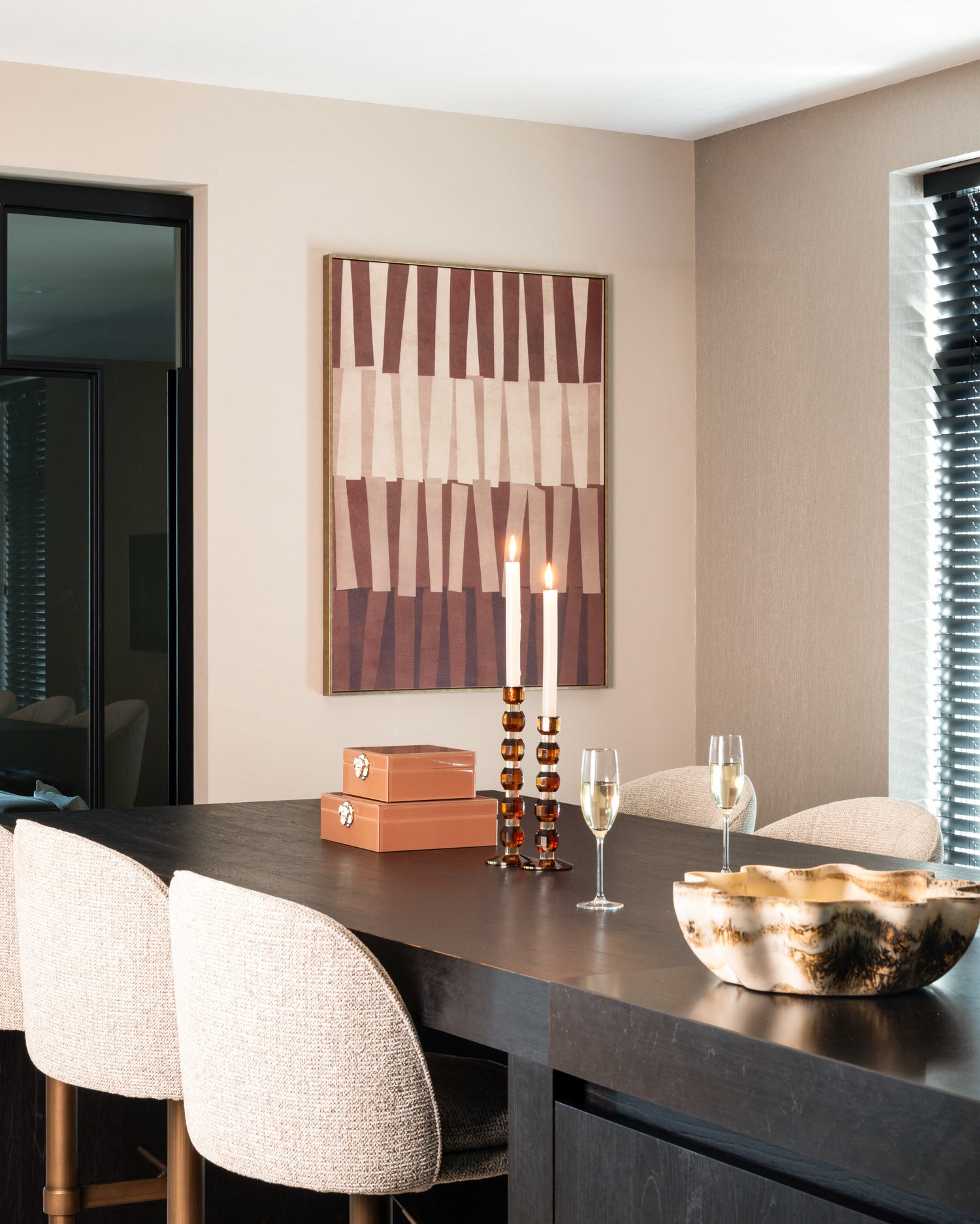 Richmond Interiors Kerzenhalter Lowan brown small