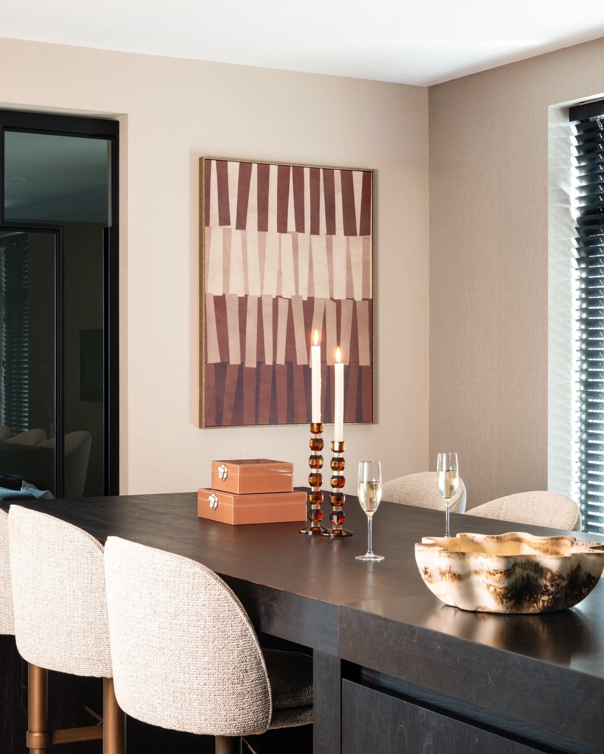 Richmond Interiors Kerzenhalter Lowan brown small