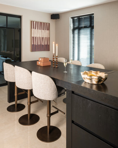 Richmond Interiors Barhocker Vesper mocca fancy swivel Barhocker Richmond Interiors