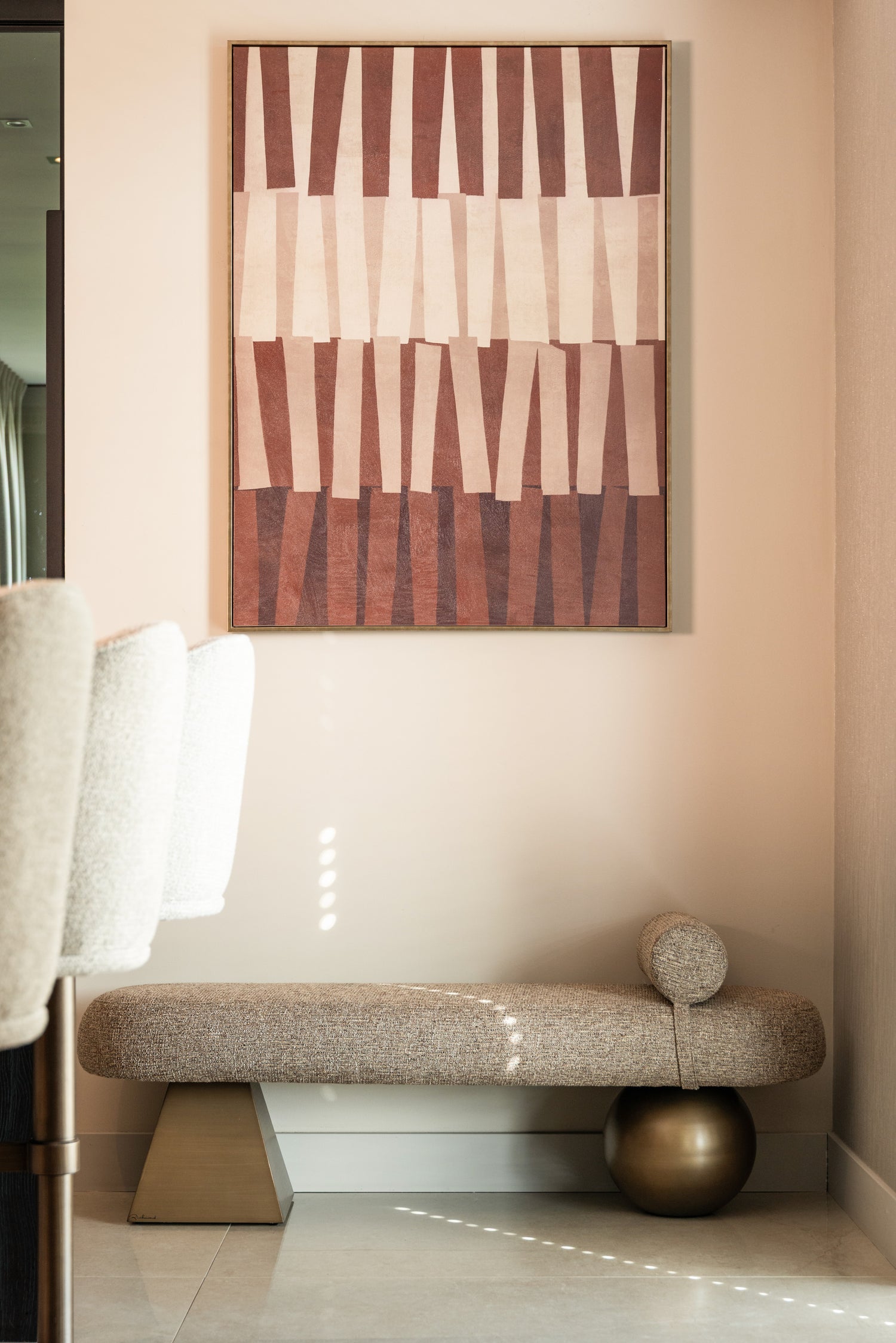 Richmond Interiors Bank Alexander Jones brown tweed fire retardant (Geneva)