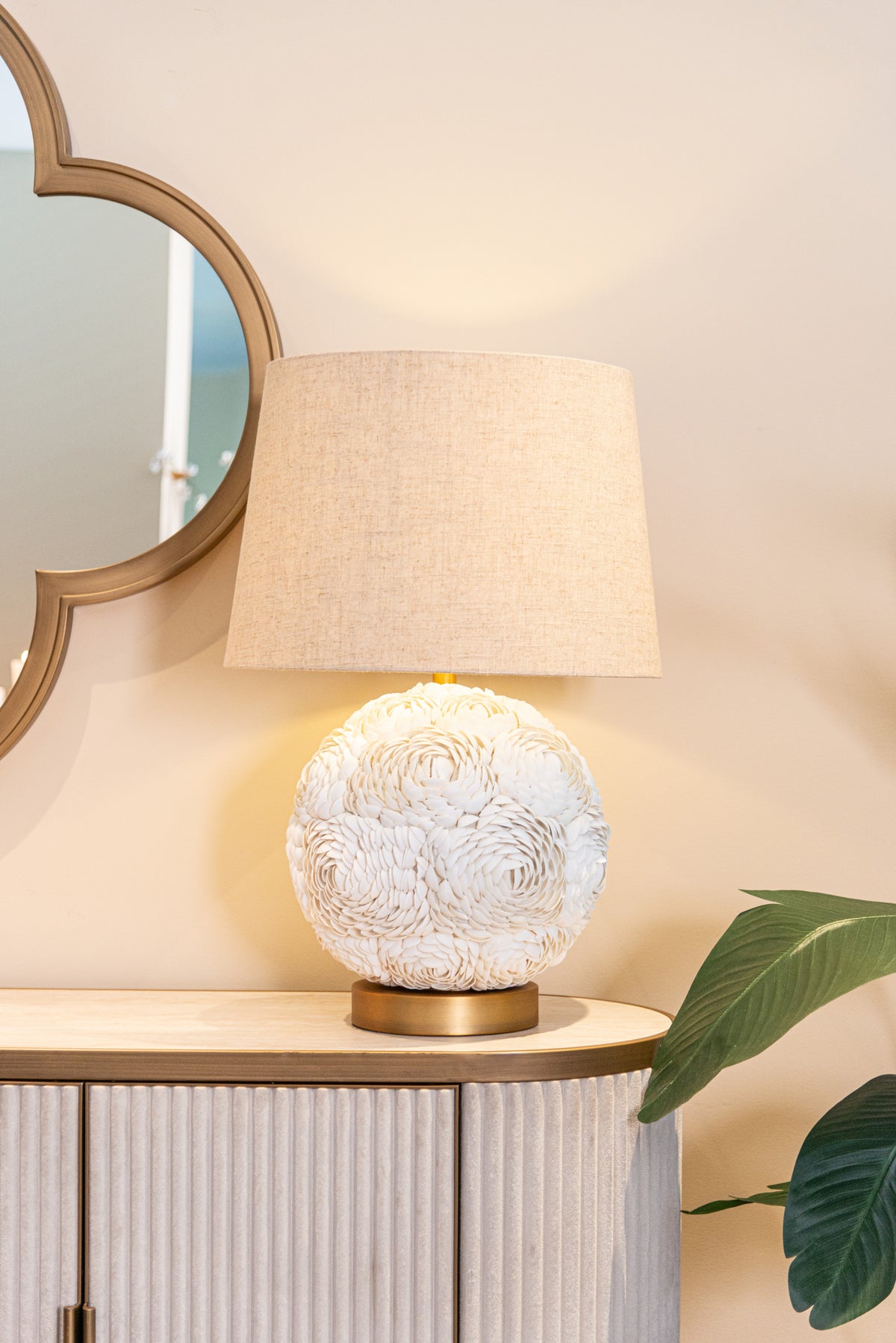 Richmond Interiors Tischlampe Jamie white Richmond Interiors