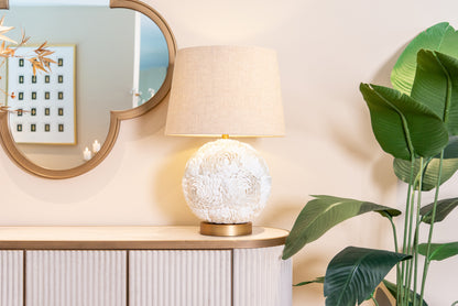 Richmond Interiors Tischlampe Jamie white Richmond Interiors