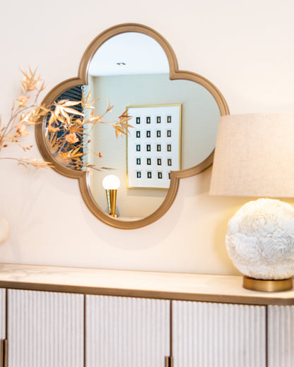 Richmond Interiors Spiegel Lowen brushed gold Spiegel Richmond Interiors
