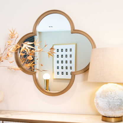 Richmond Interiors Spiegel Lowen – Brushed Gold Wandspiegel Richmond Interiors