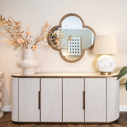 Richmond Interiors Spiegel Lowen – Brushed Gold Wandspiegel Richmond Interiors