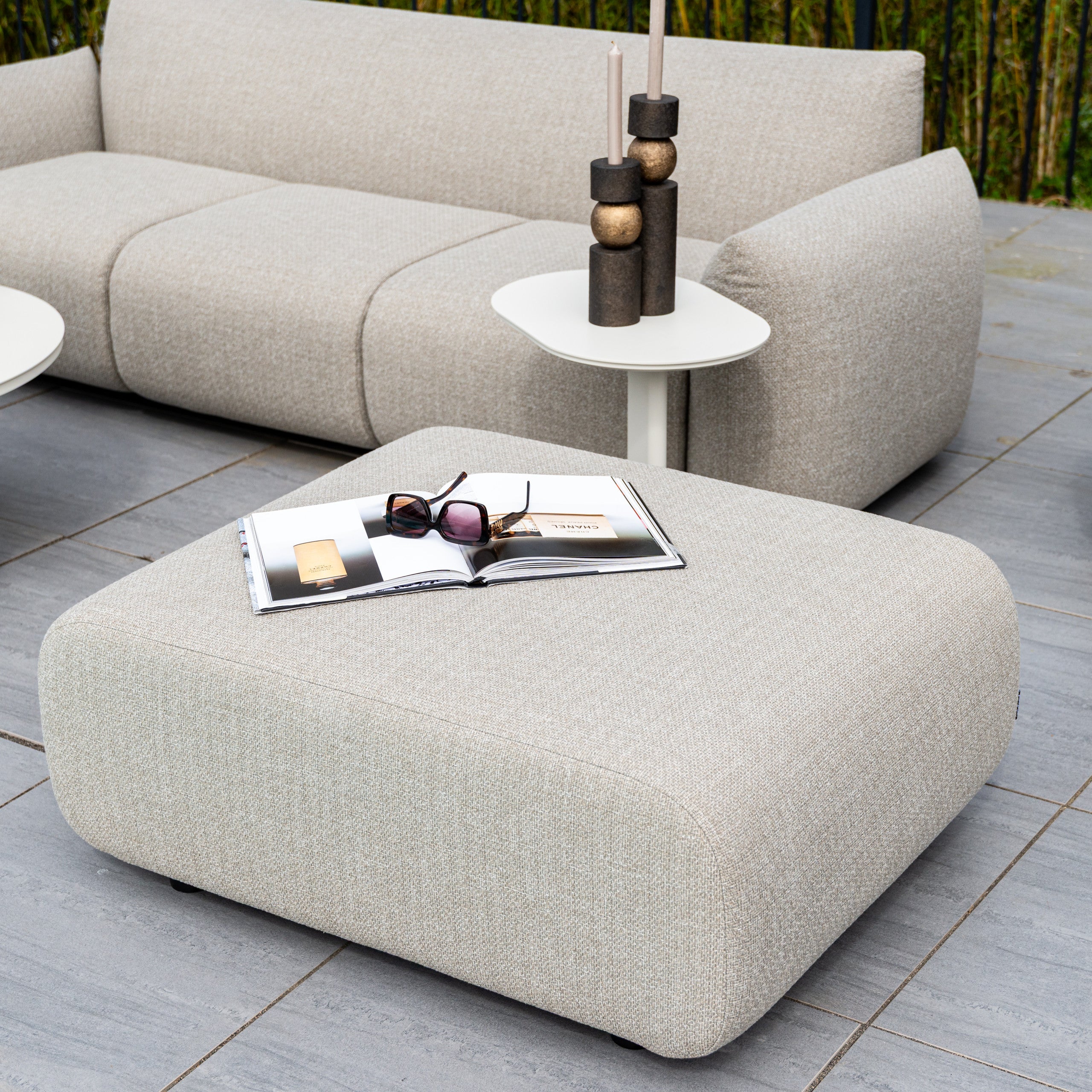Richmond Interiors Outdoor Beistelltisch Quinn light beige Outdoor Beistelltisch Richmond Interiors