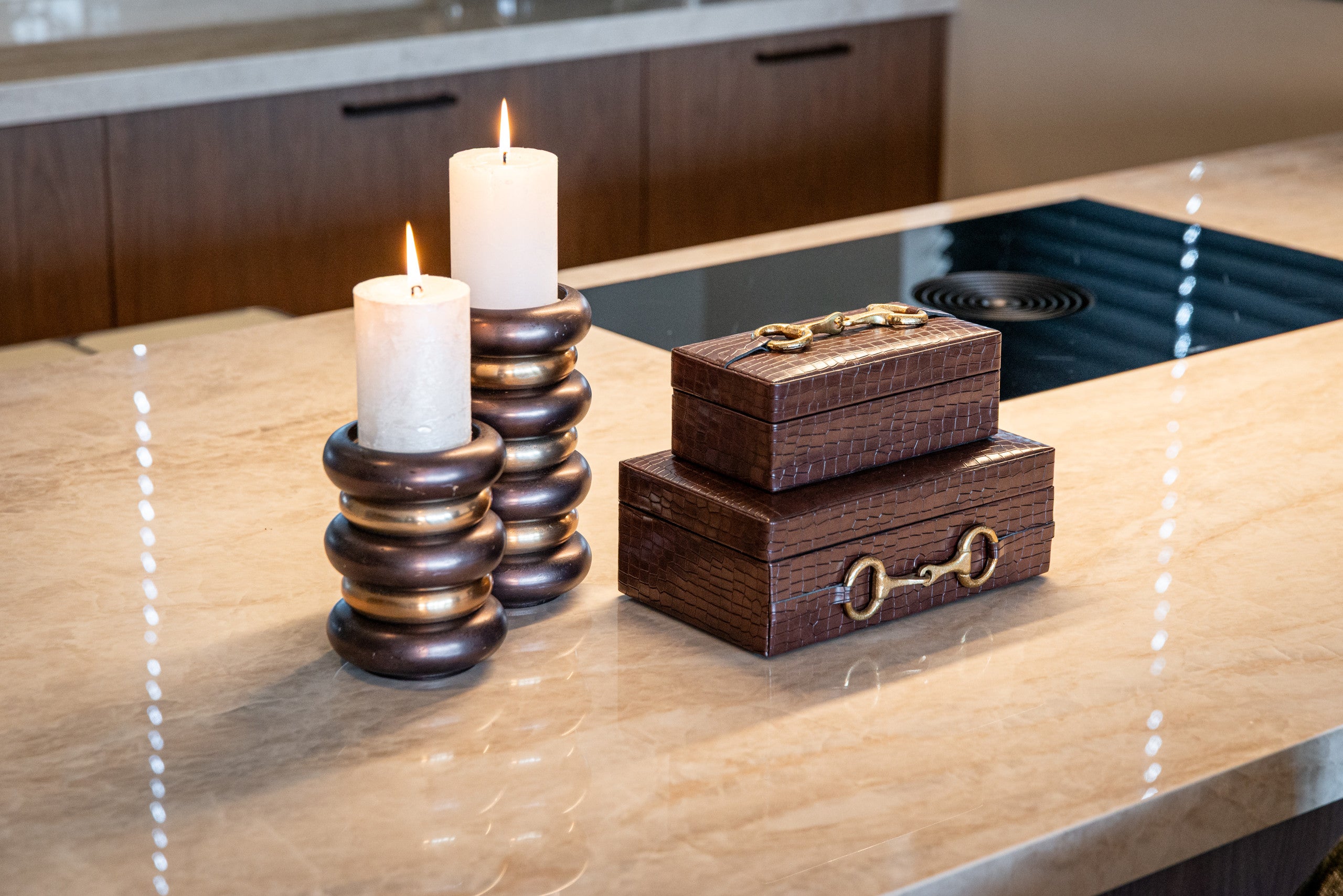 Richmond Interiors Aufbewahrungsbox Rex dark brown large Aufbewahrungsbox Richmond Interiors