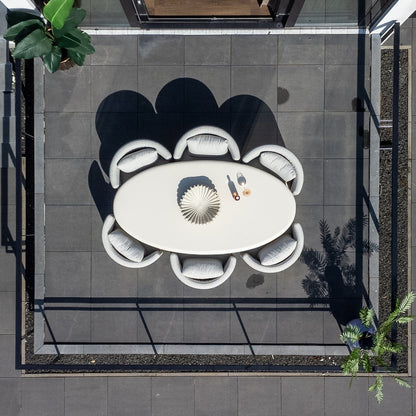 Richmond Interiors Esstisch Urban Bloom – Oval 220 cm (Sandstone, Indoor/Outdoor) Outdoor Esstisch oval Richmond Interiors